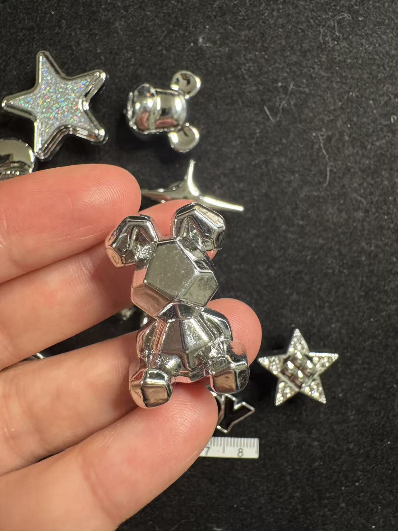 Silver Astronauts Smiley Faces & Chains Charms Set 11pcs Bundle