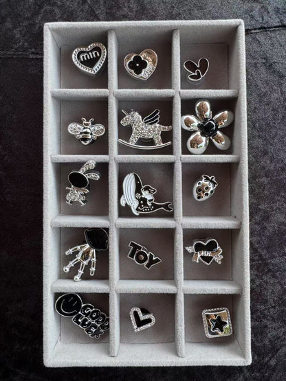 Silver Metal Coated Charms Single